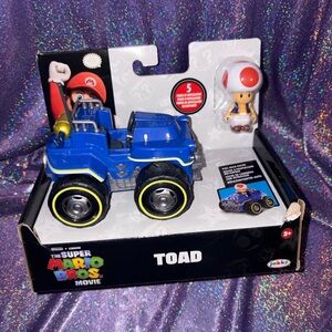 The Super Mario Bros. Movie: TOAD w/ Pull Back Kart